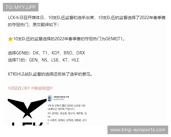 LCK春季赛赛程全解析与热门战队胜负趋势预测